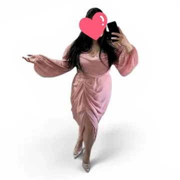 Svečana roze haljina plus size