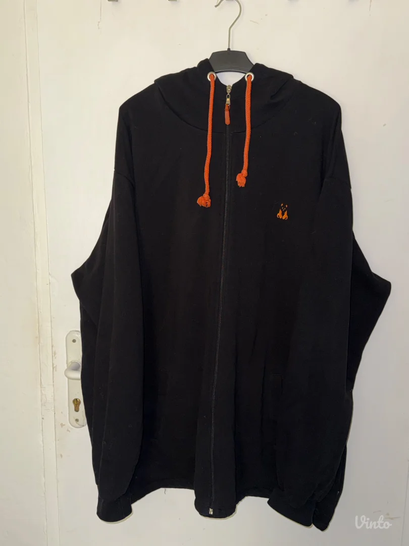 Crni muški duks na šnir 7XL