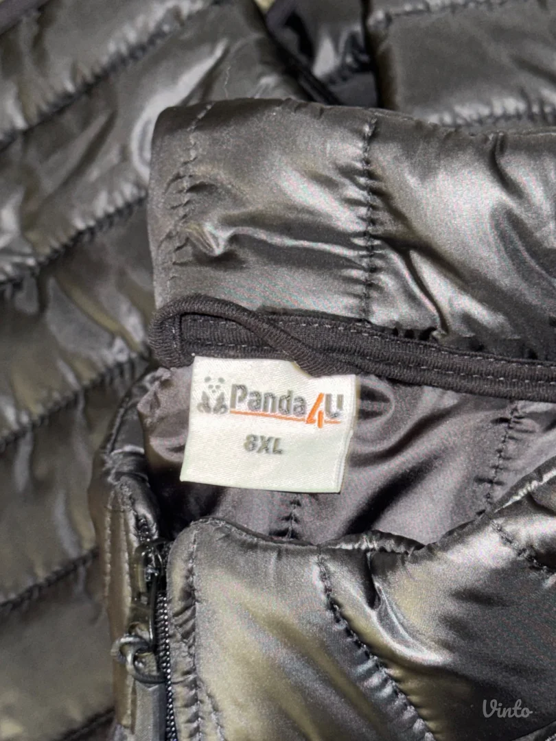 Crna muška jakna 8XL