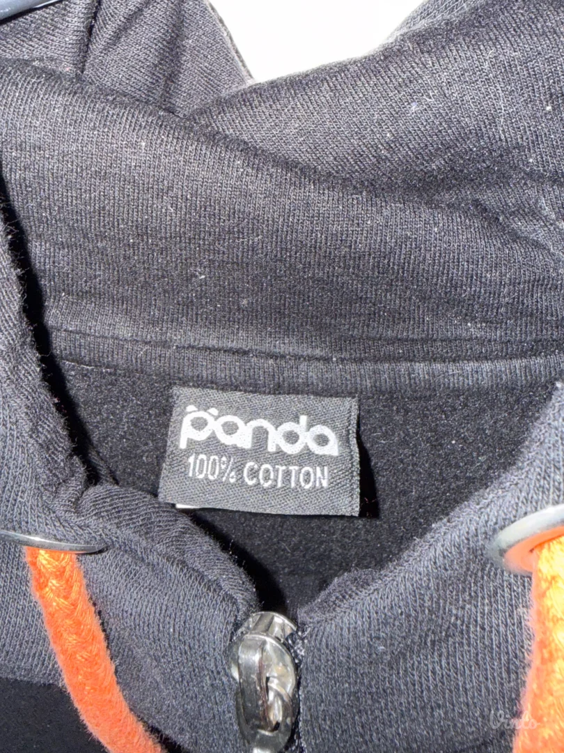 Crni muški duks na šnir 7XL