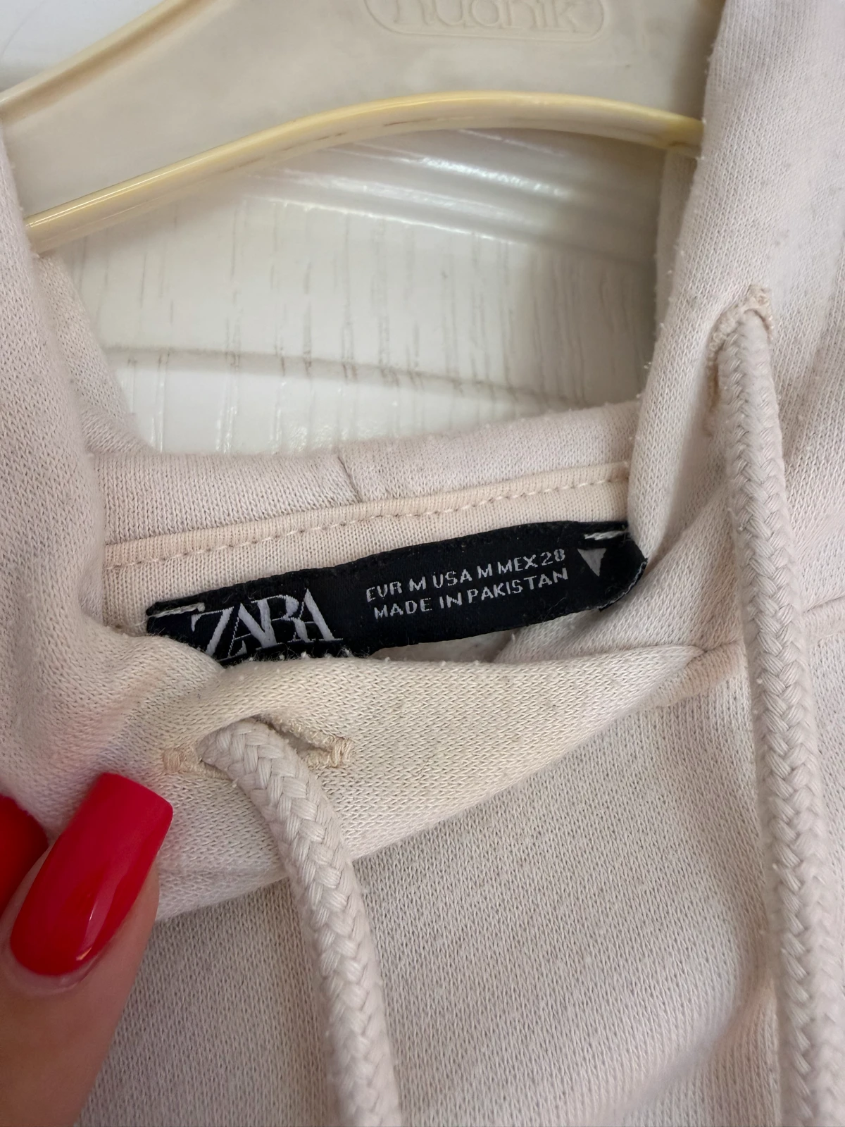 Zara krop top duks