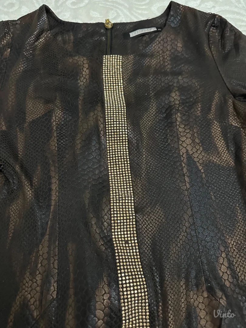 Kratka braon haljina