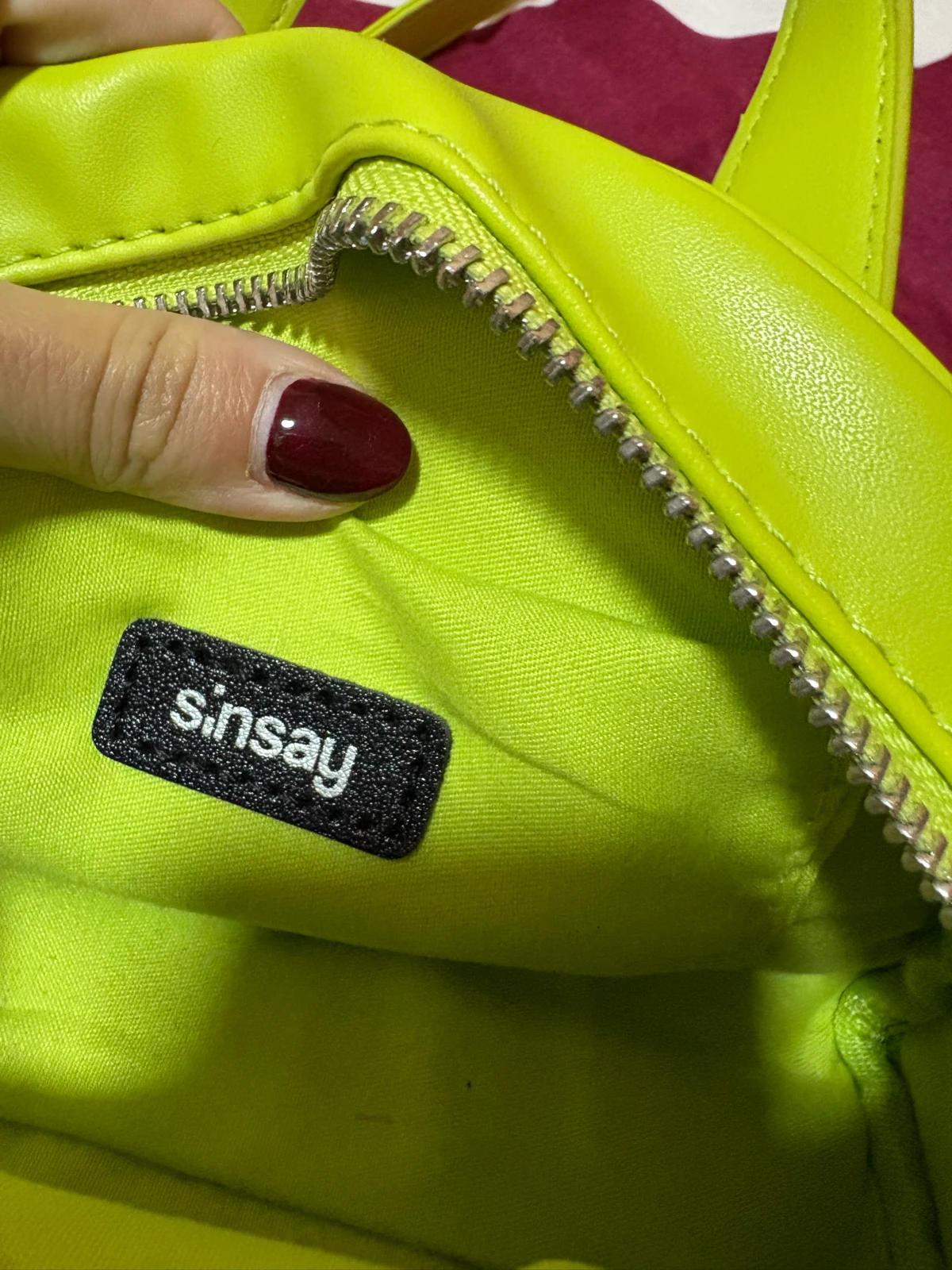 Zelena sinsay torba