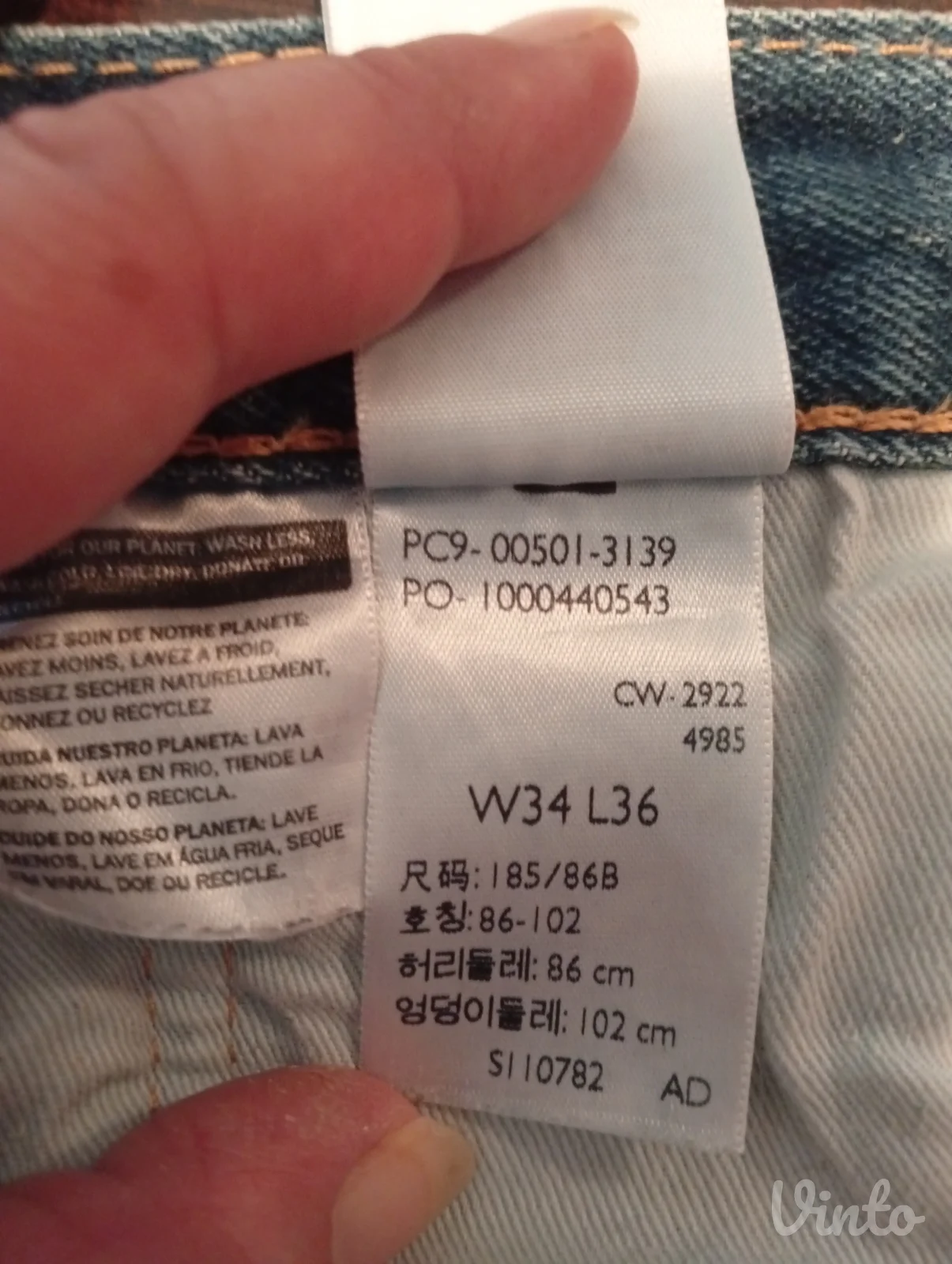 Levi's 501 Original muške farmerke - W34 / L36 ( kao nove )