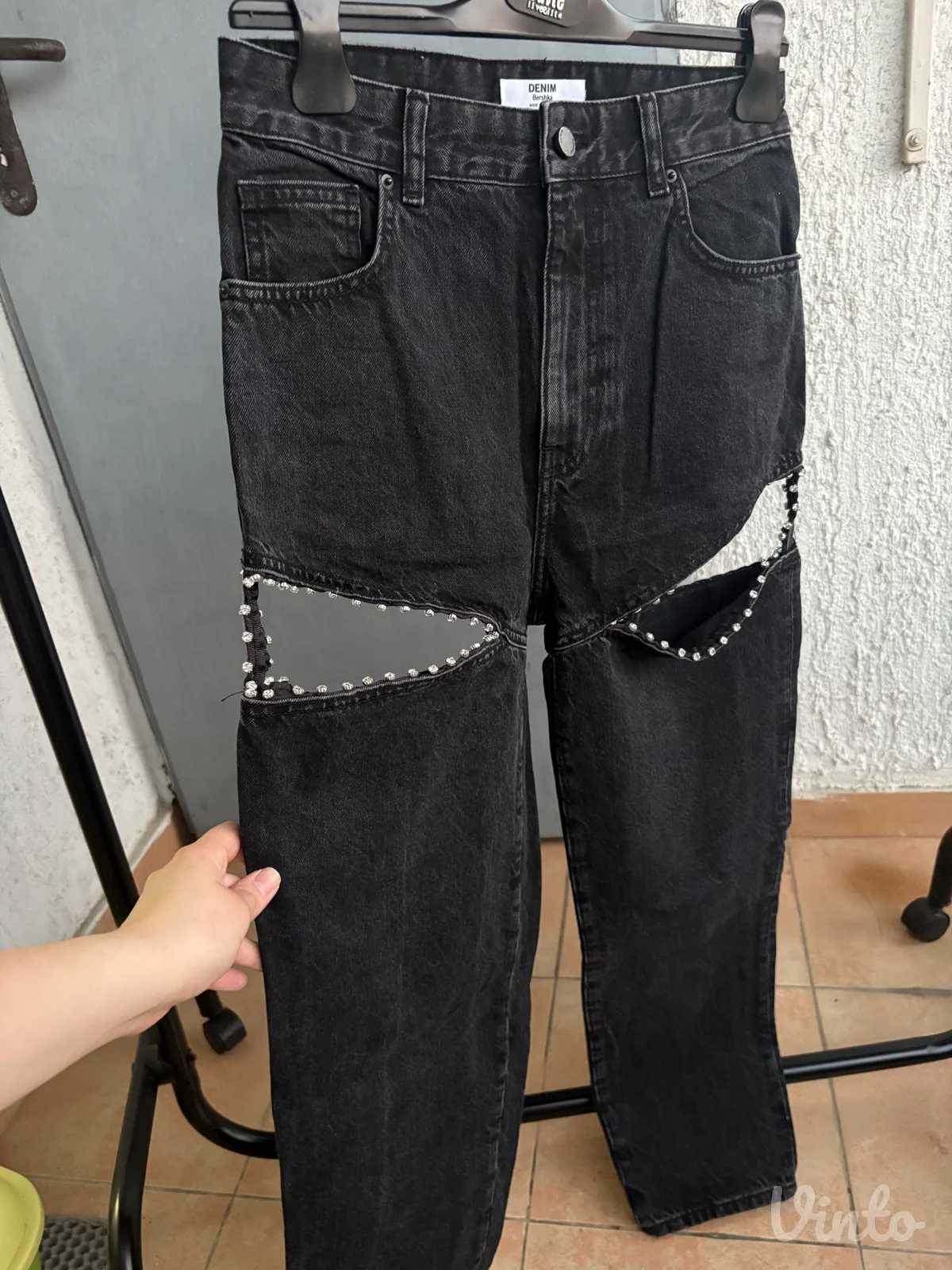 y2k pantalone sa cirkonima