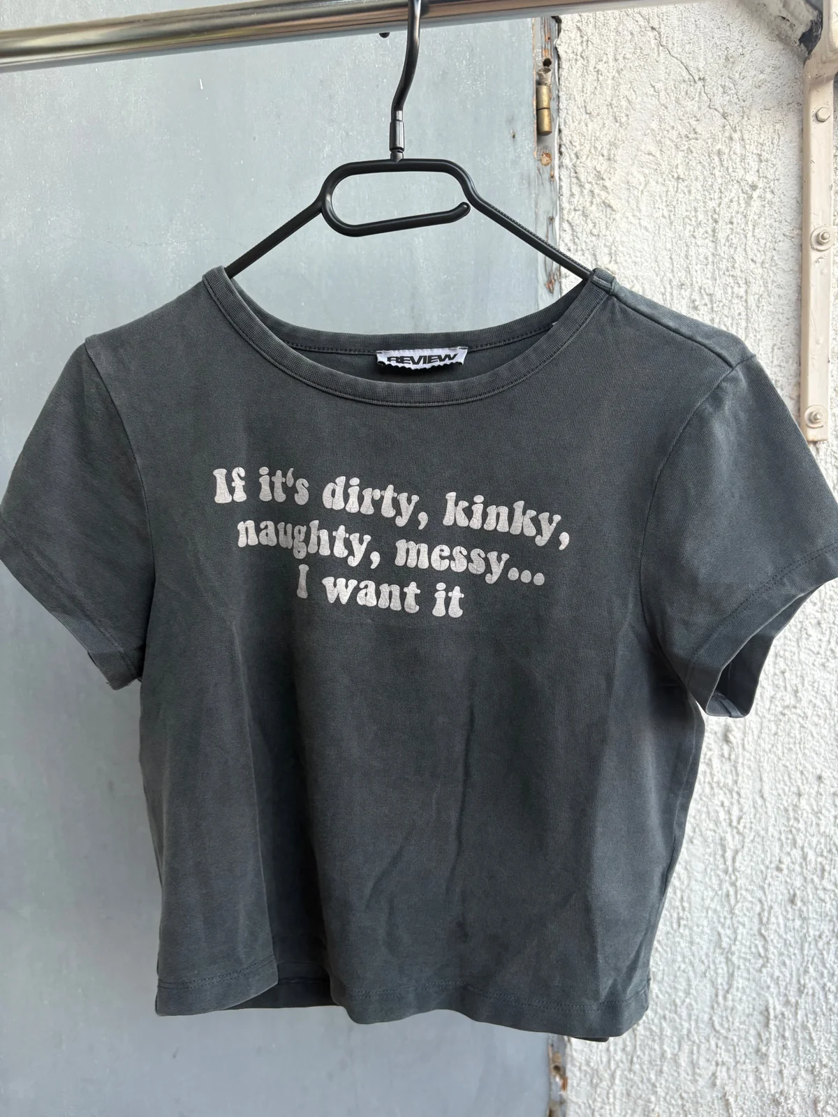 REVIEW y2k crop top