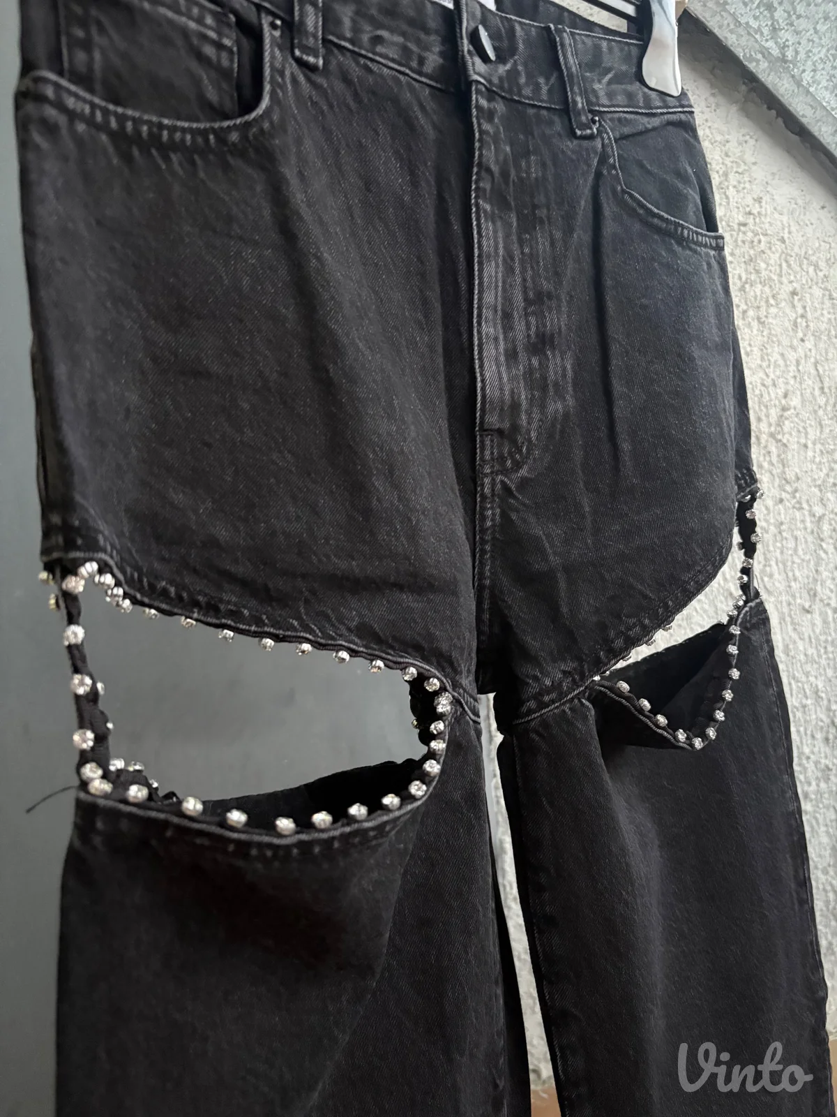 y2k pantalone sa cirkonima
