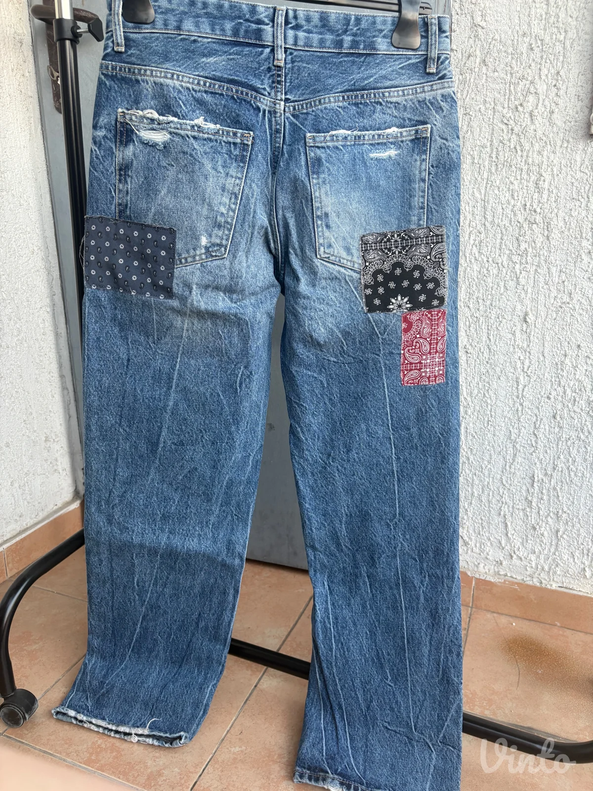 vintage teksas farmerke sa printom
