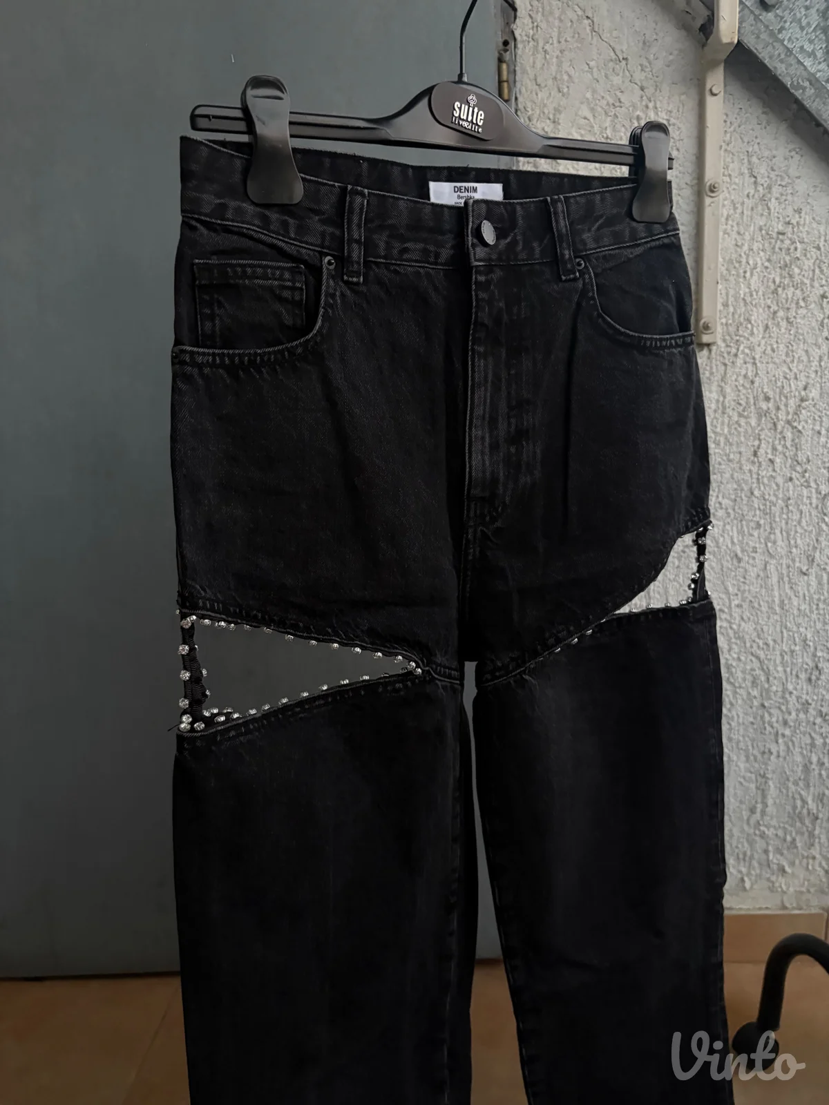 y2k pantalone sa cirkonima