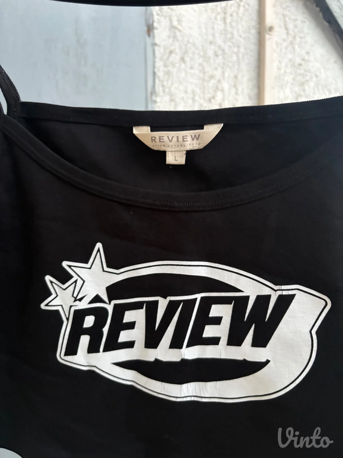 REVIEW y2k crop top crni