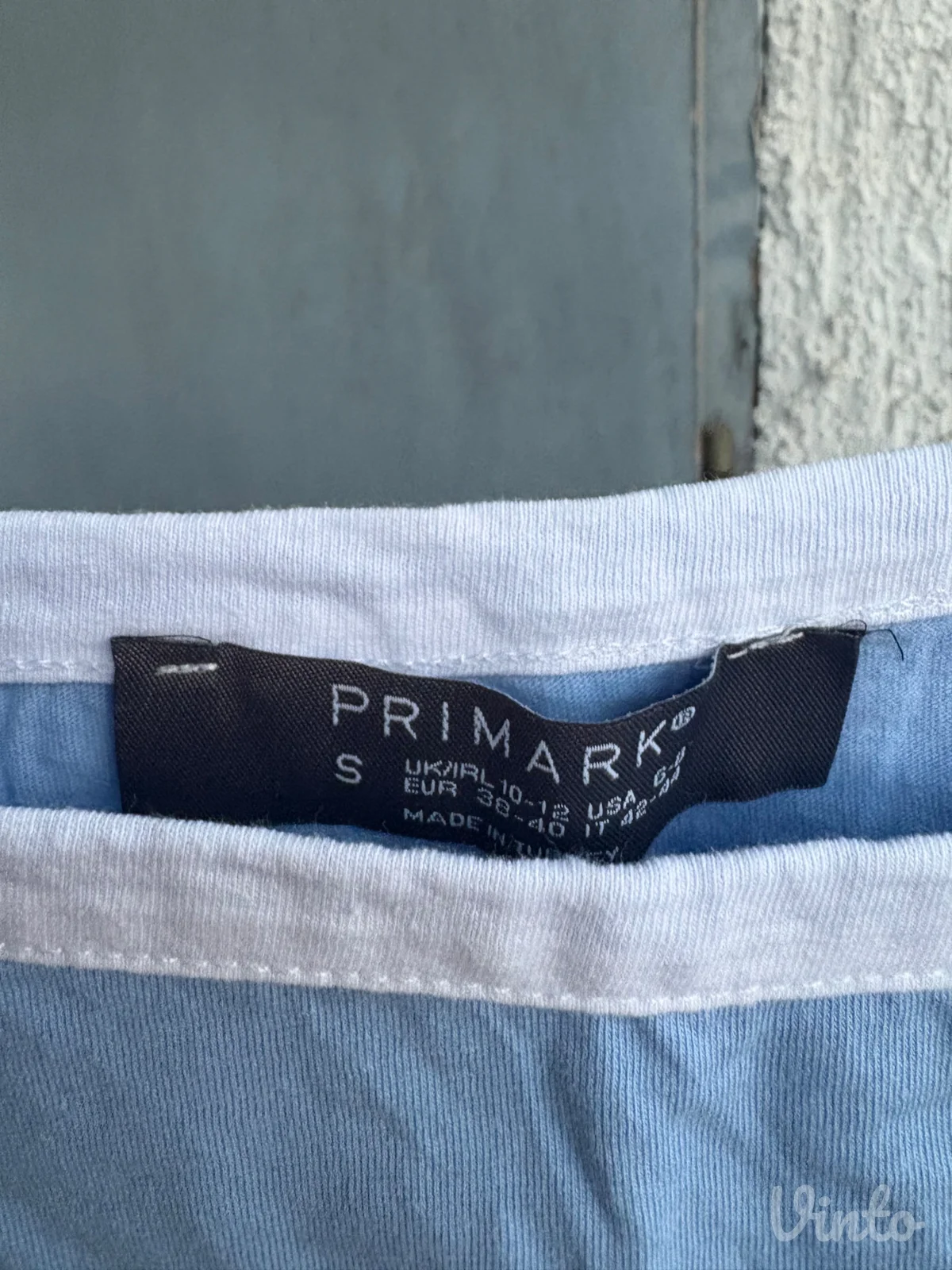 summer crop top plavi