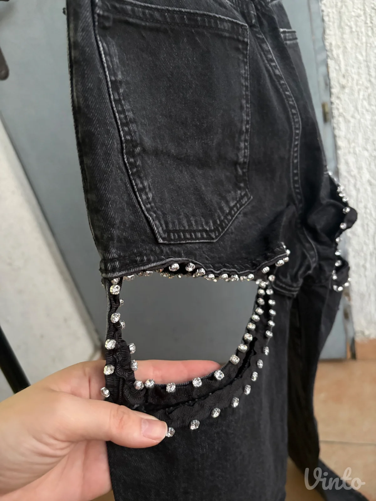 y2k pantalone sa cirkonima