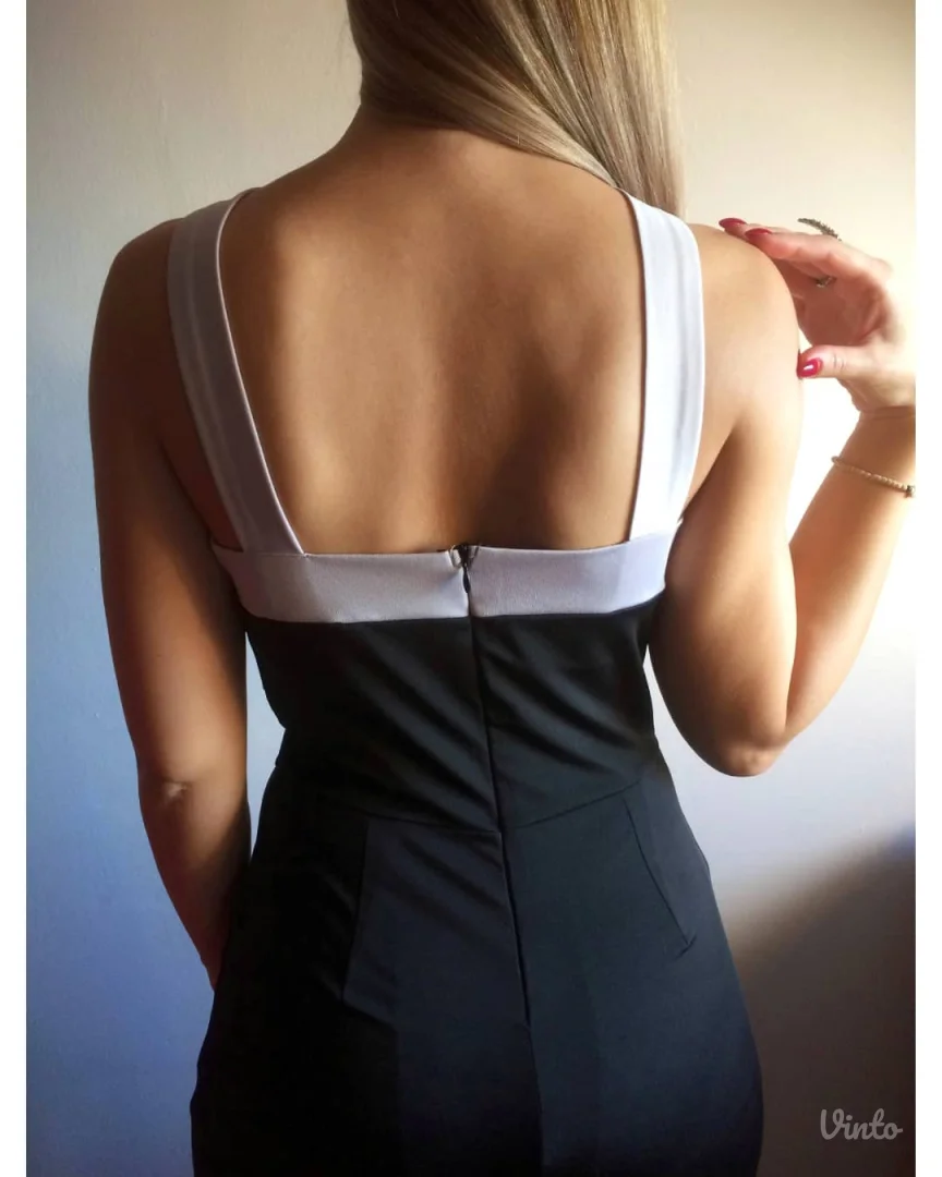 Crno-beli kombinezon