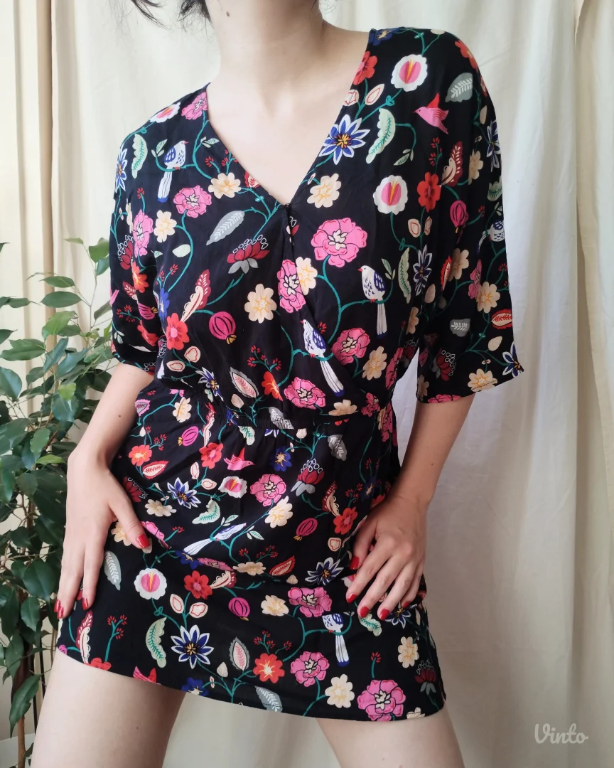 MONOPRIX femme cvetna kratka haljina