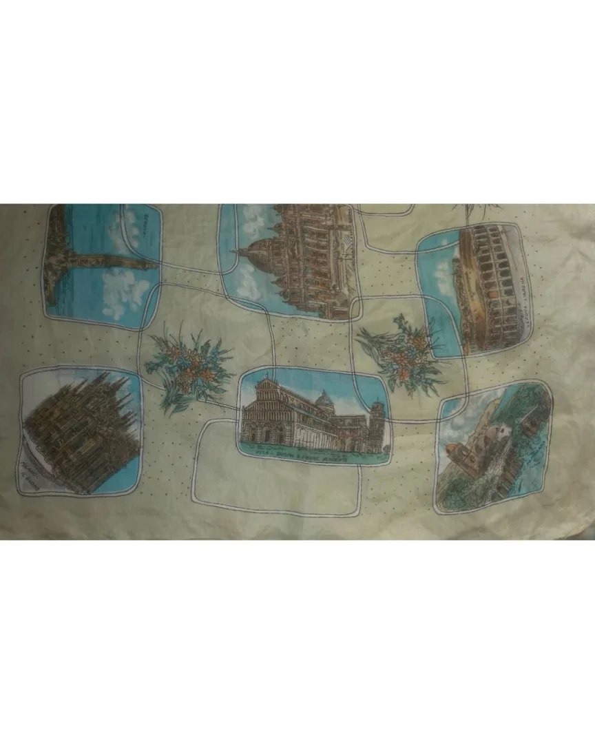 vintage svilena marama - Italija