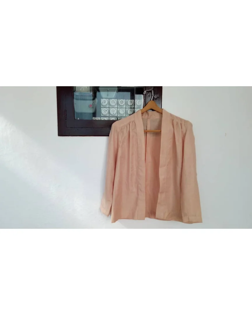 Krem ogrtač-kardigan