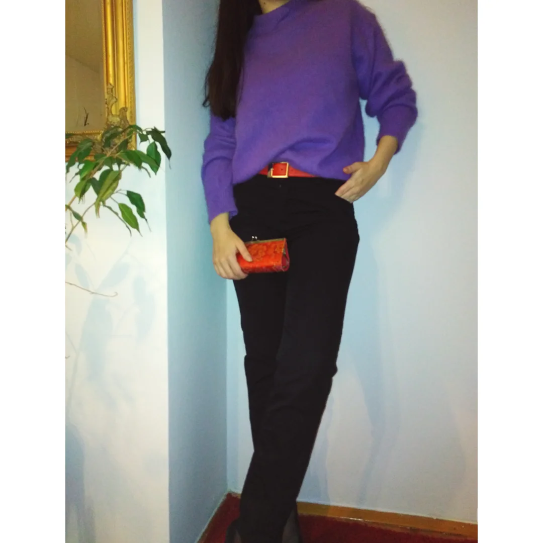 BLUE FIRE crne pantalone