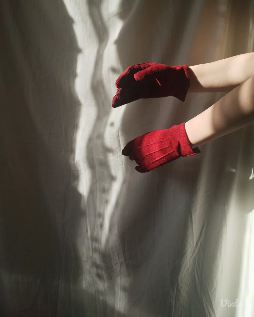 Bordo kožne rukavice