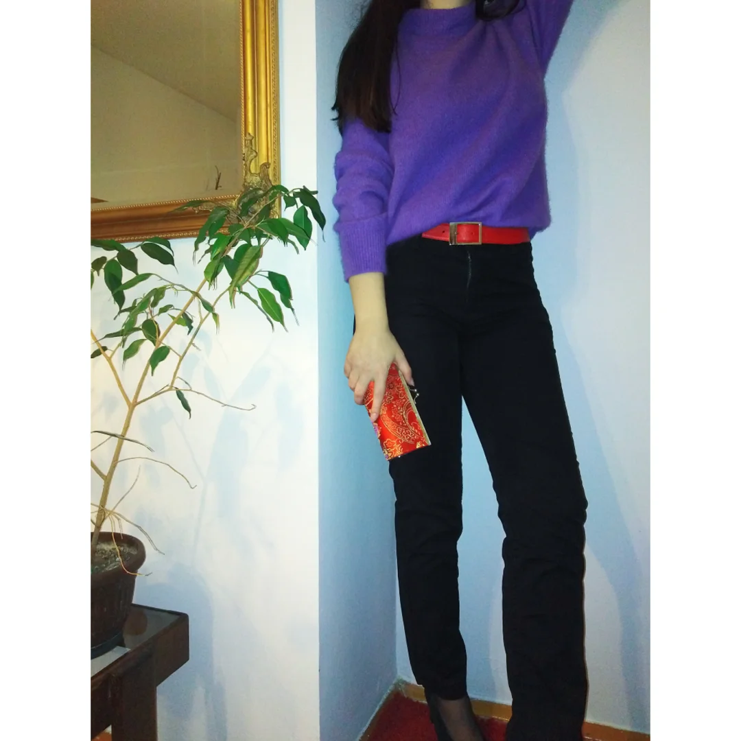 BLUE FIRE crne pantalone