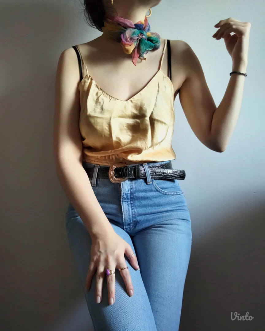 Svilena ešarpa SILK ROAD – ručno bojena