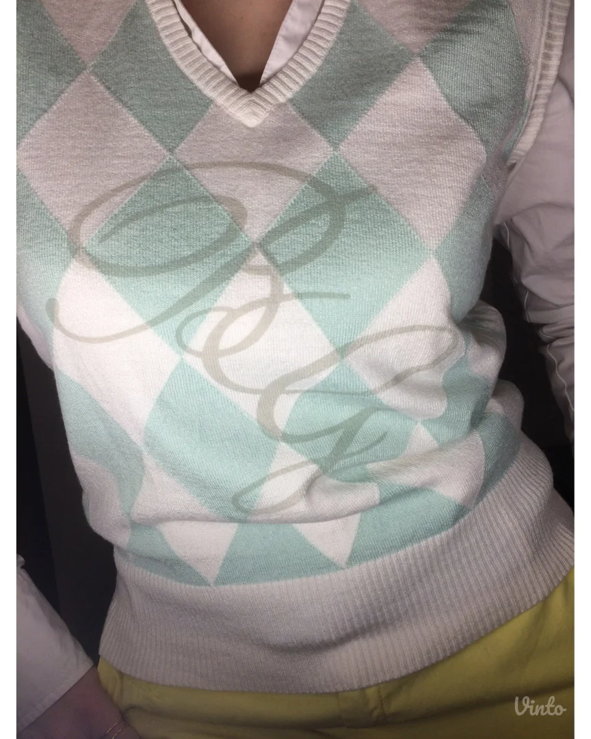 BRAX GOLF argyle prsluk