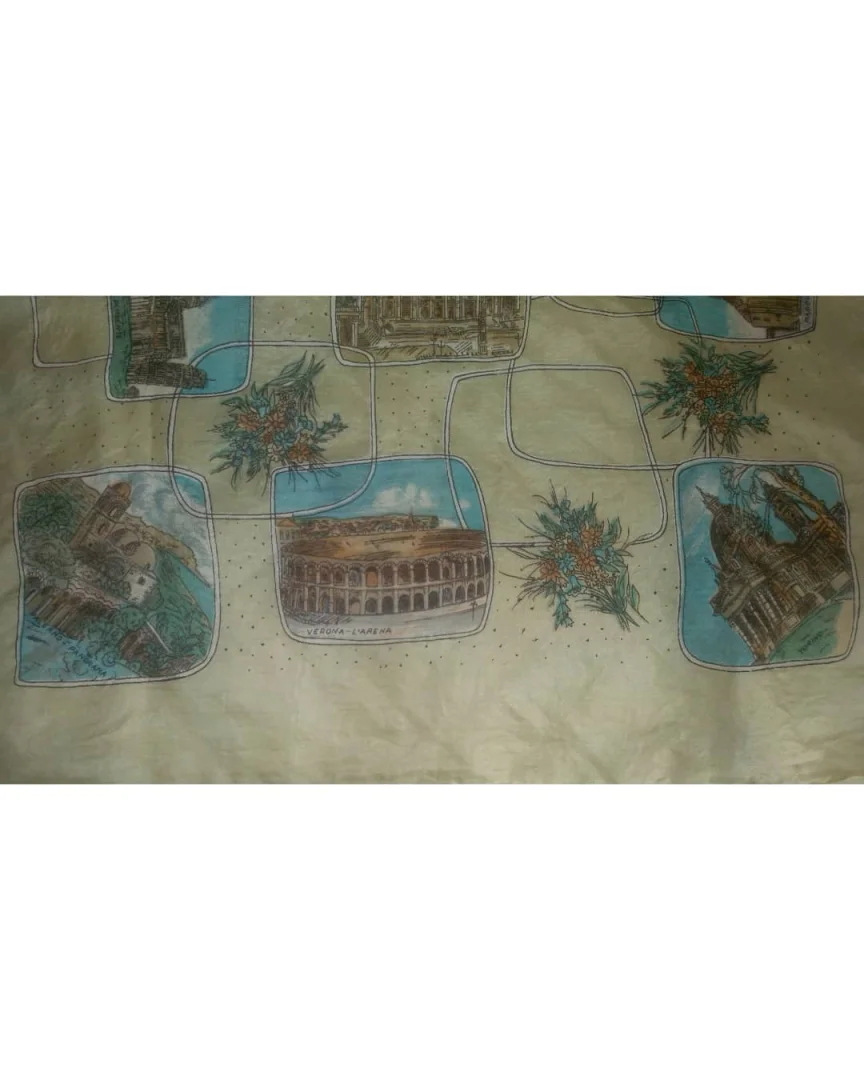 vintage svilena marama - Italija