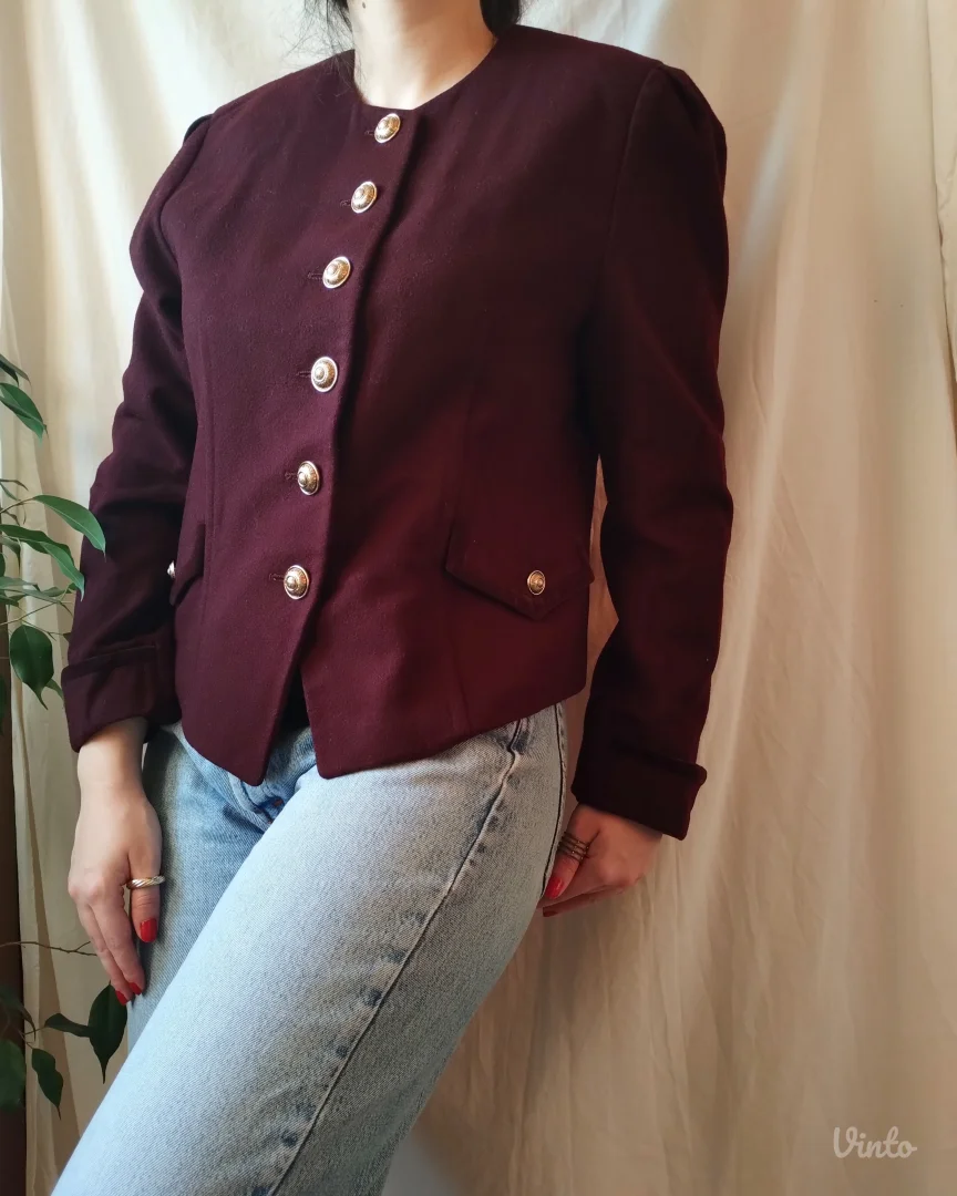 vintage BASLER sako sa zlatnim dugmićima