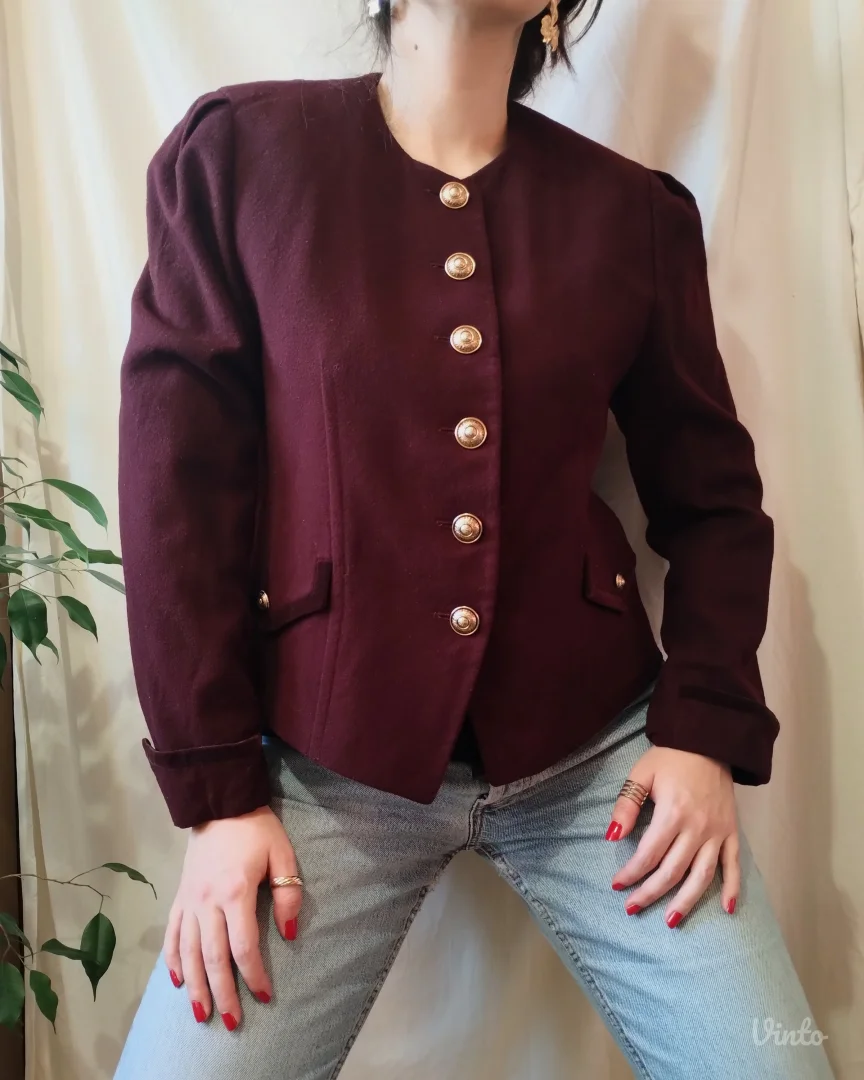 vintage BASLER sako sa zlatnim dugmićima