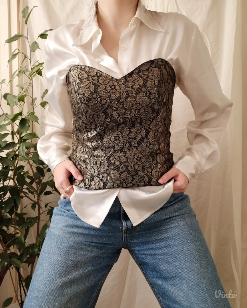 Vintage Vera Mont korset — Made in W. Germany (1980s)