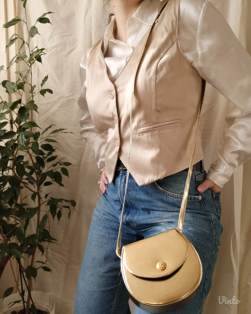 vintage PICARD zlatna torbica