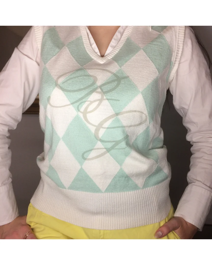 BRAX GOLF argyle prsluk