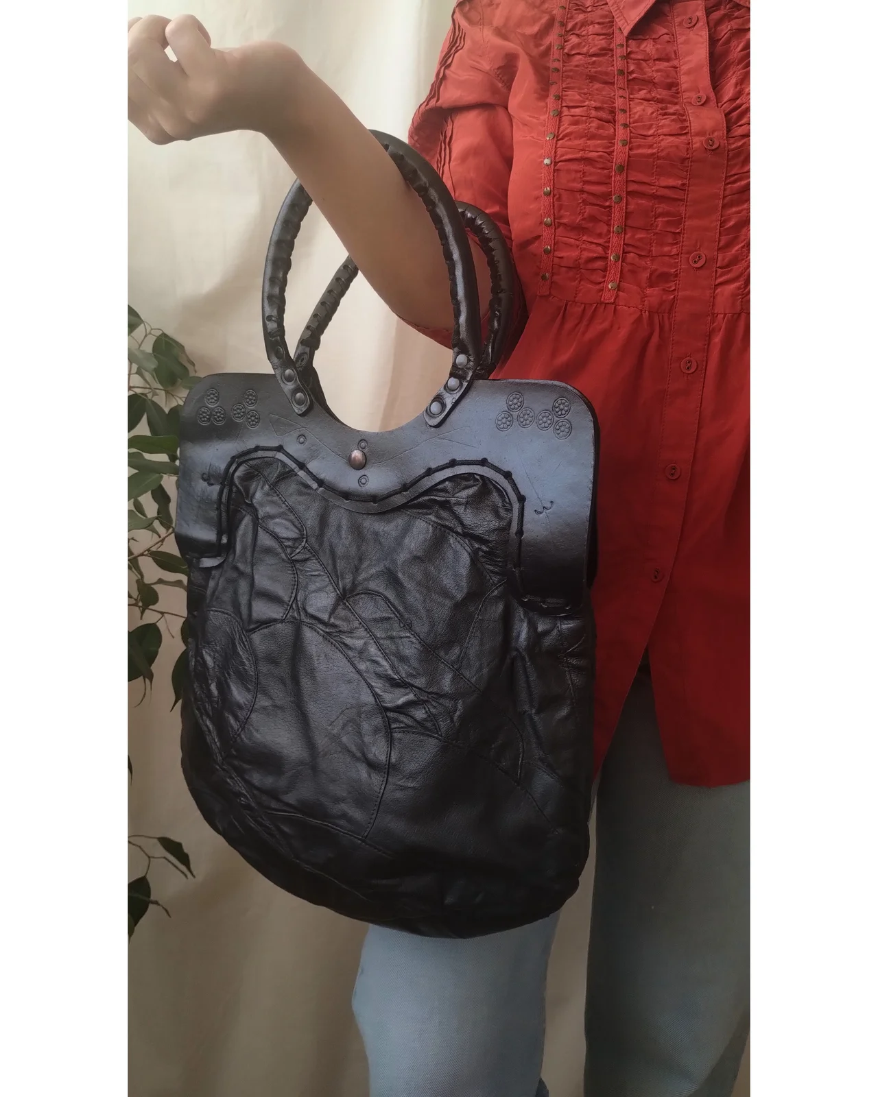 tote patchwork kožna torba