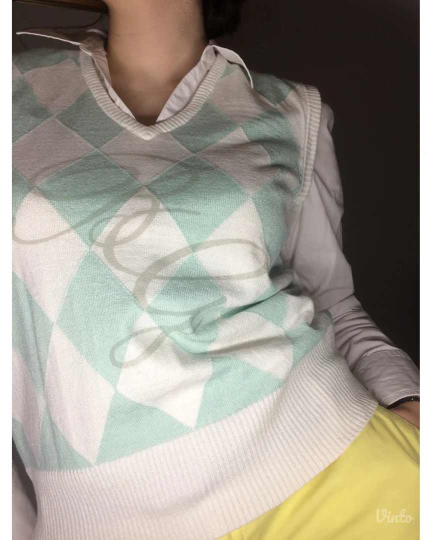 BRAX GOLF argyle prsluk