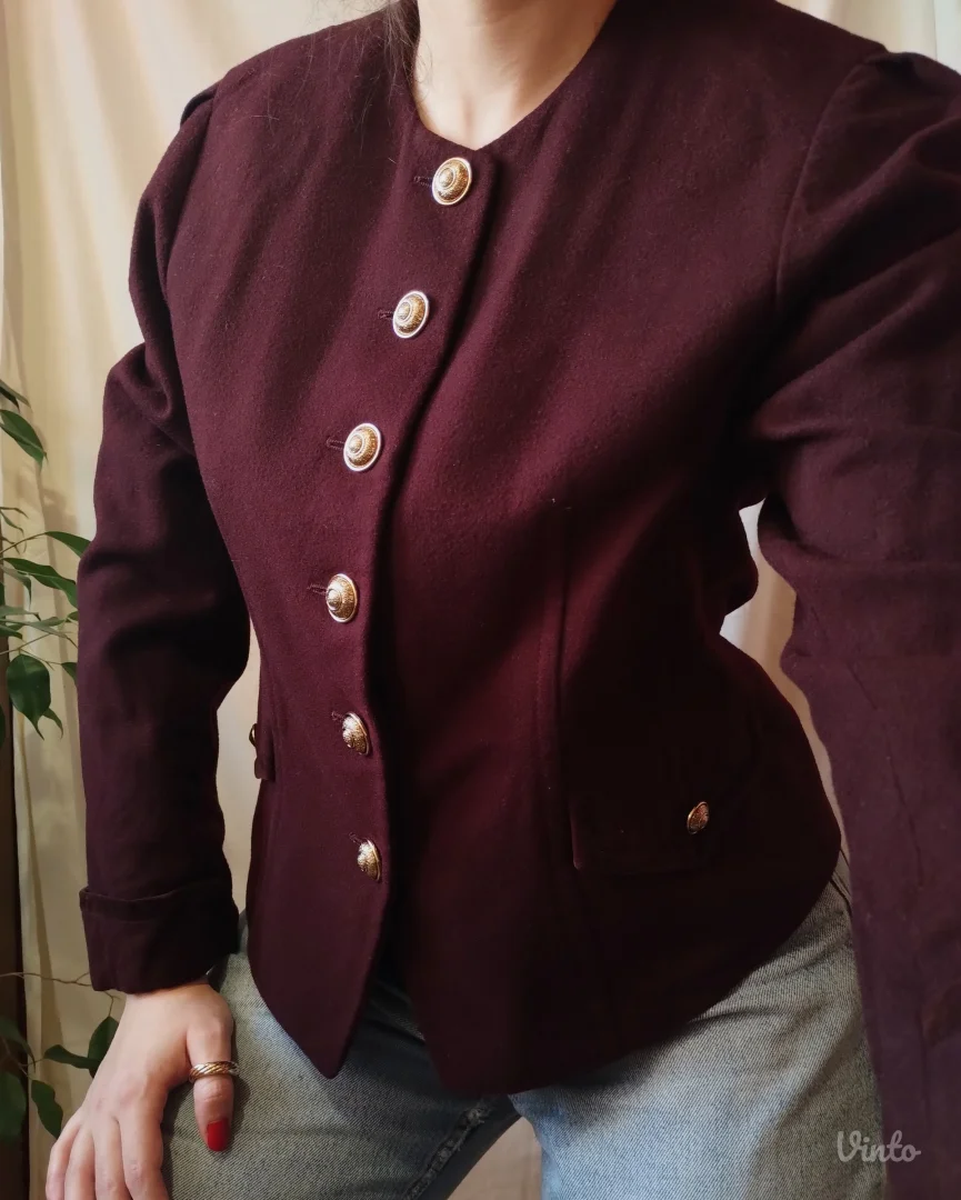 vintage BASLER sako sa zlatnim dugmićima