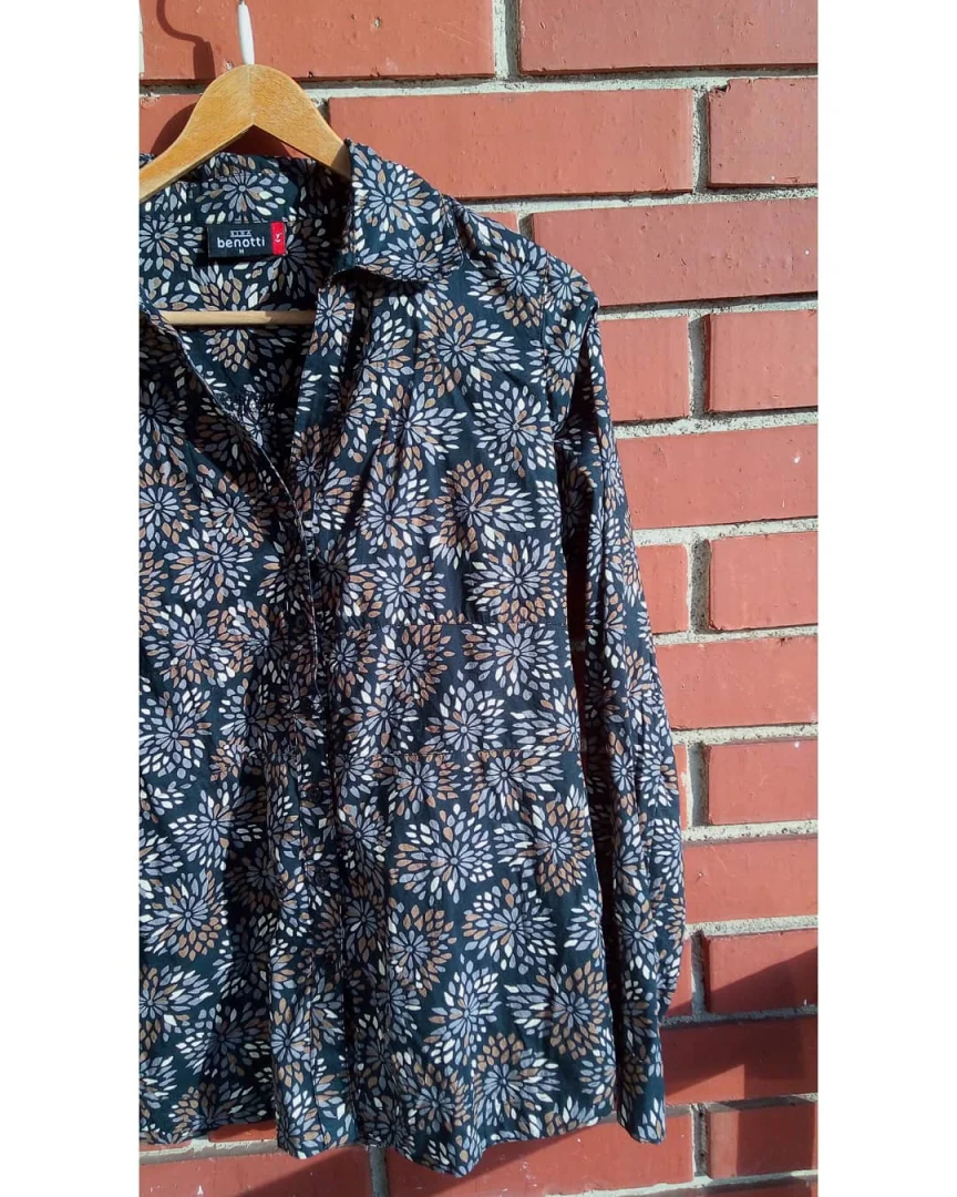 GINA BENOTTI košulja sa apstraktnim cvetnim printom