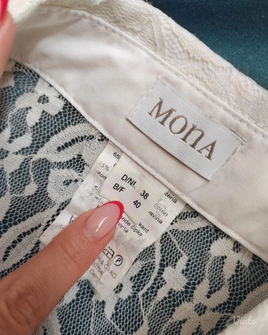 MONA čipkasta kragna-ogrlica