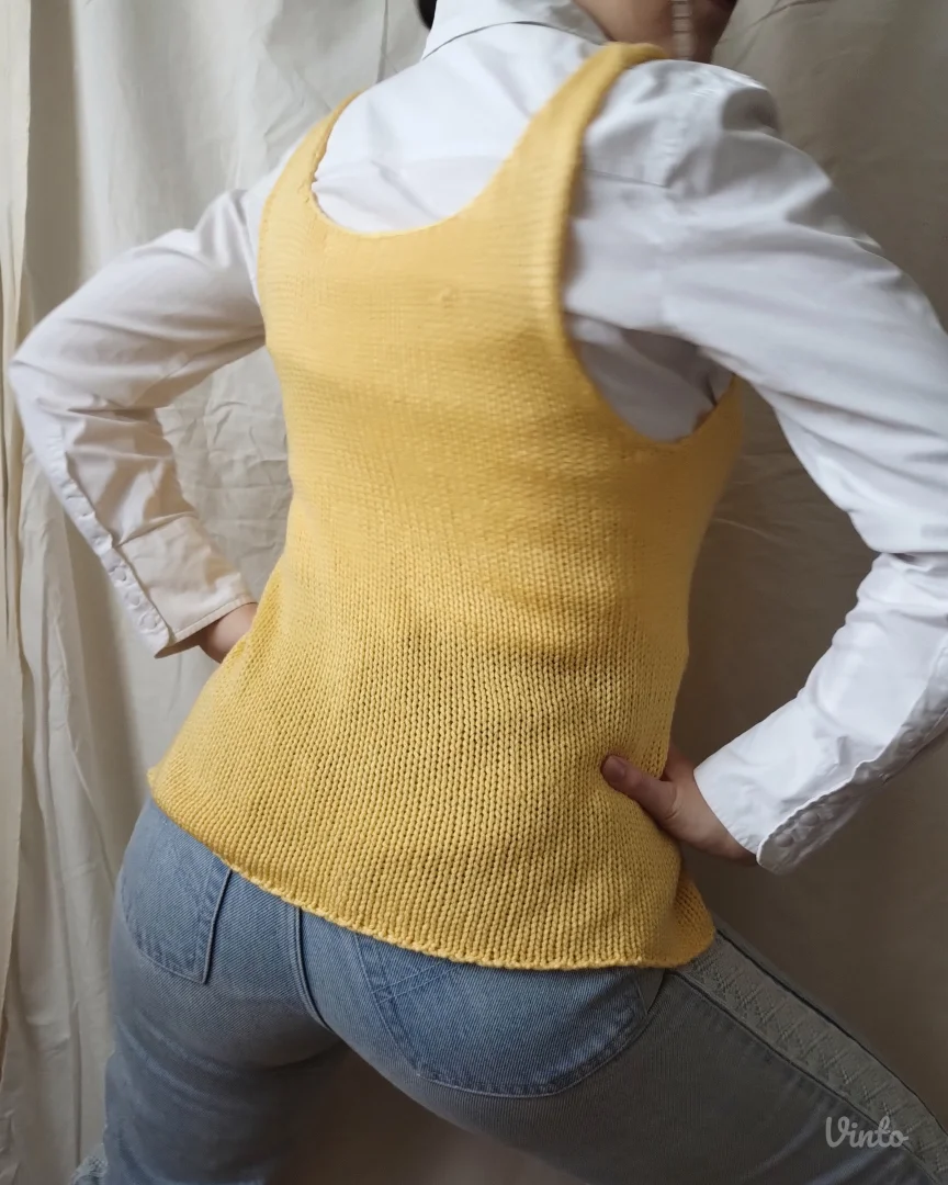 Pleteni žuti prsluk