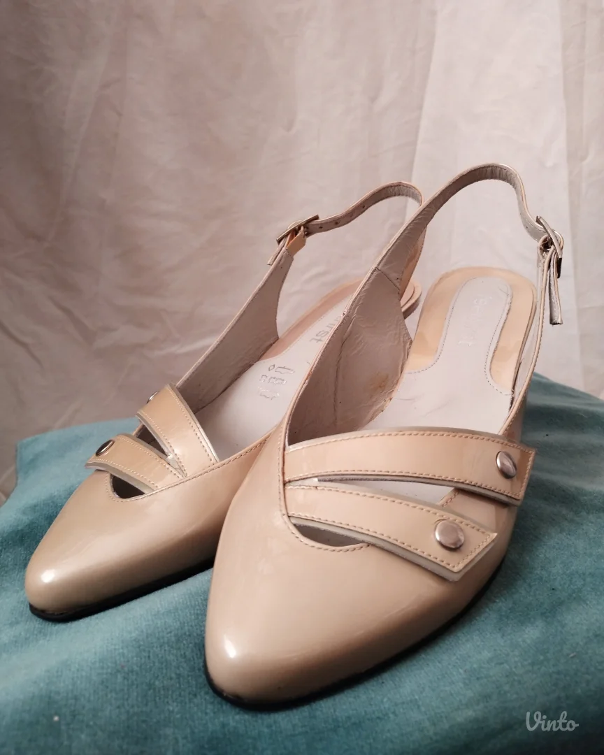 Vintage nude slingback salonke – FeelFirst