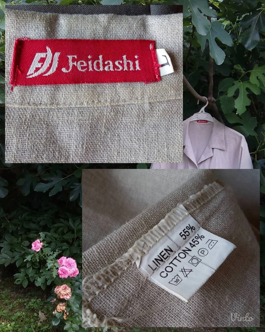 Bež oversized košulja sa cvetnom čipkom