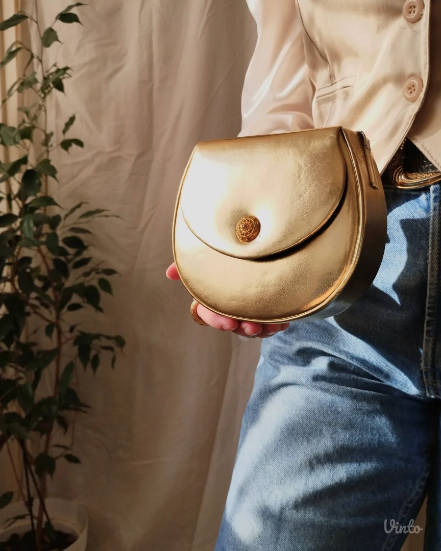 vintage PICARD zlatna torbica