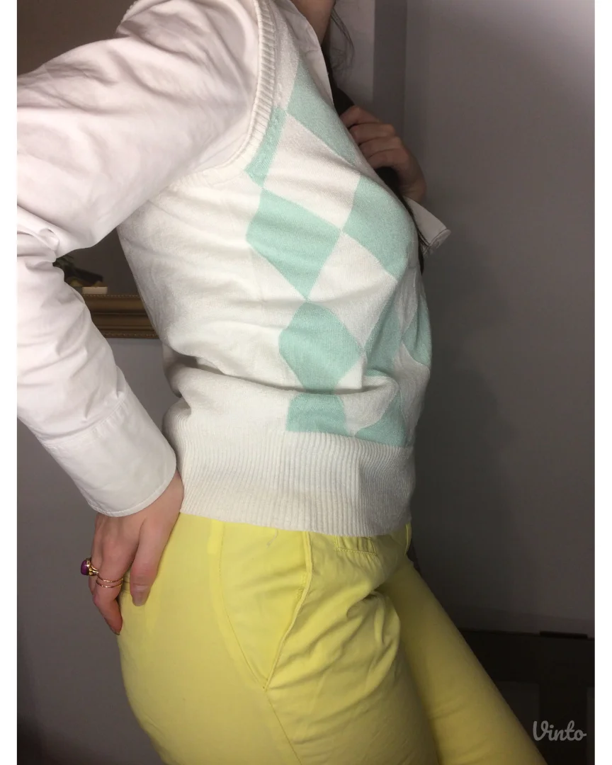 BRAX GOLF argyle prsluk