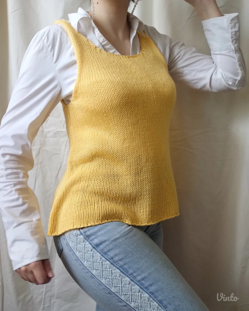 Pleteni žuti prsluk