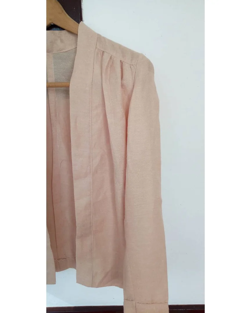 Krem ogrtač-kardigan