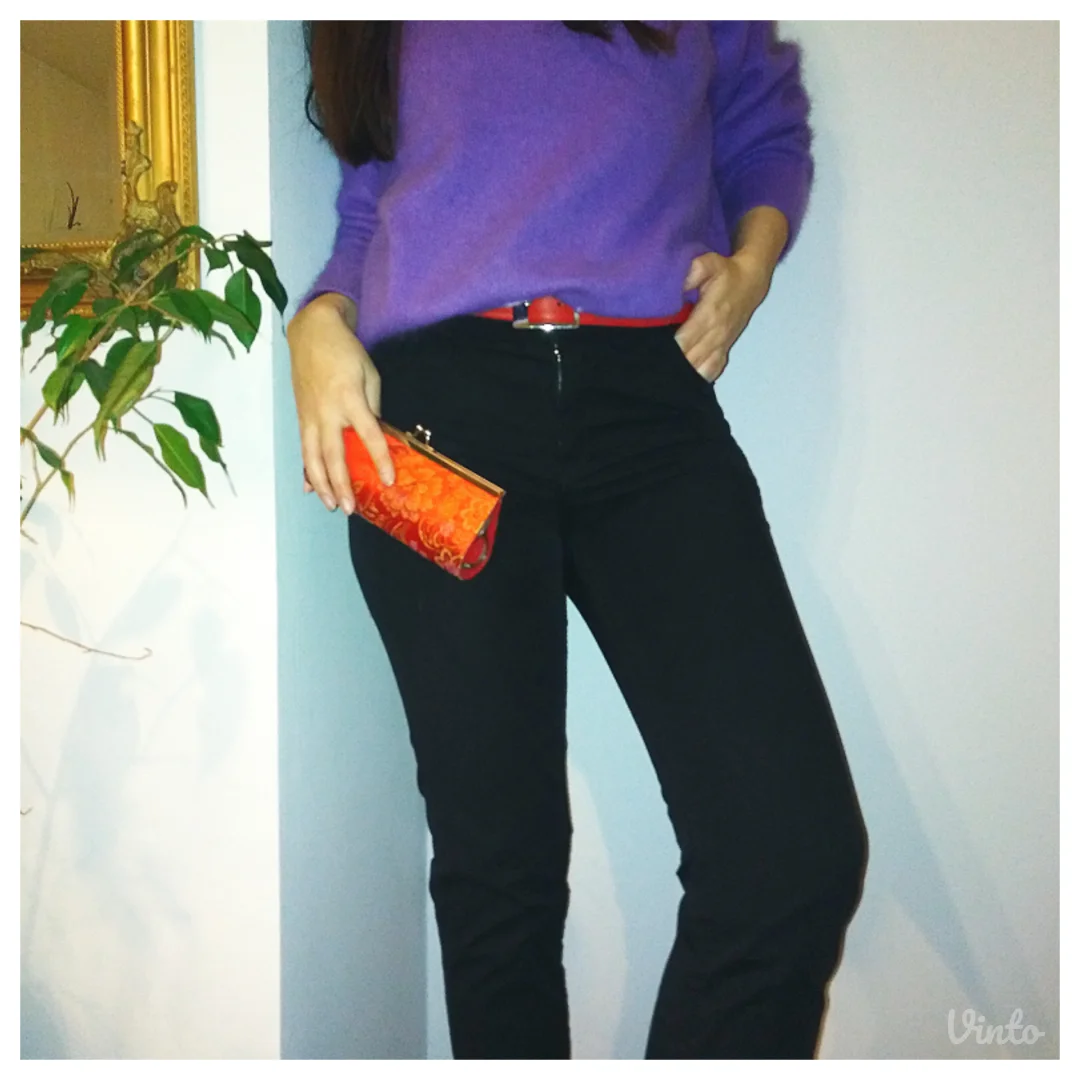 BLUE FIRE crne pantalone