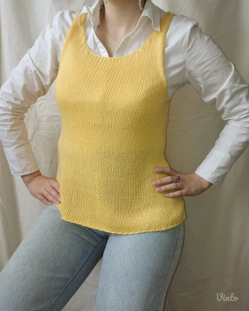 Pleteni žuti prsluk