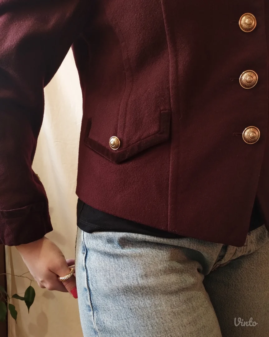 vintage BASLER sako sa zlatnim dugmićima