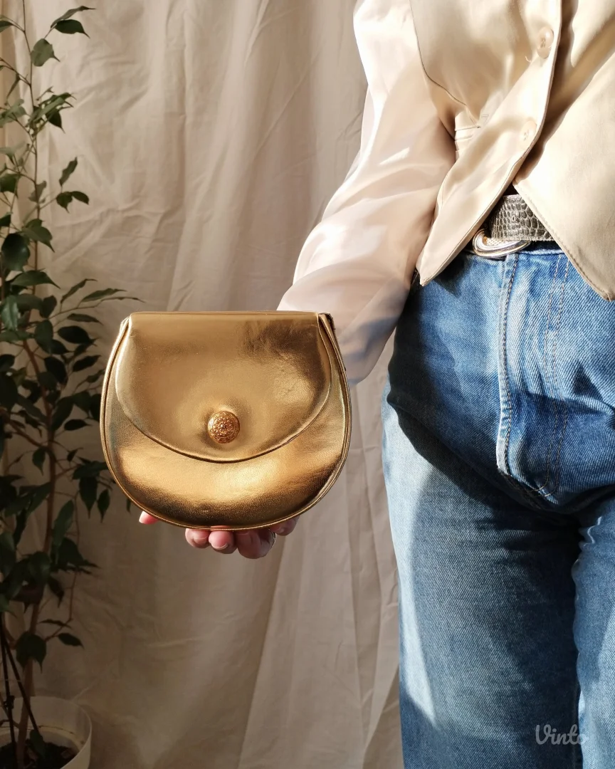 vintage PICARD zlatna torbica