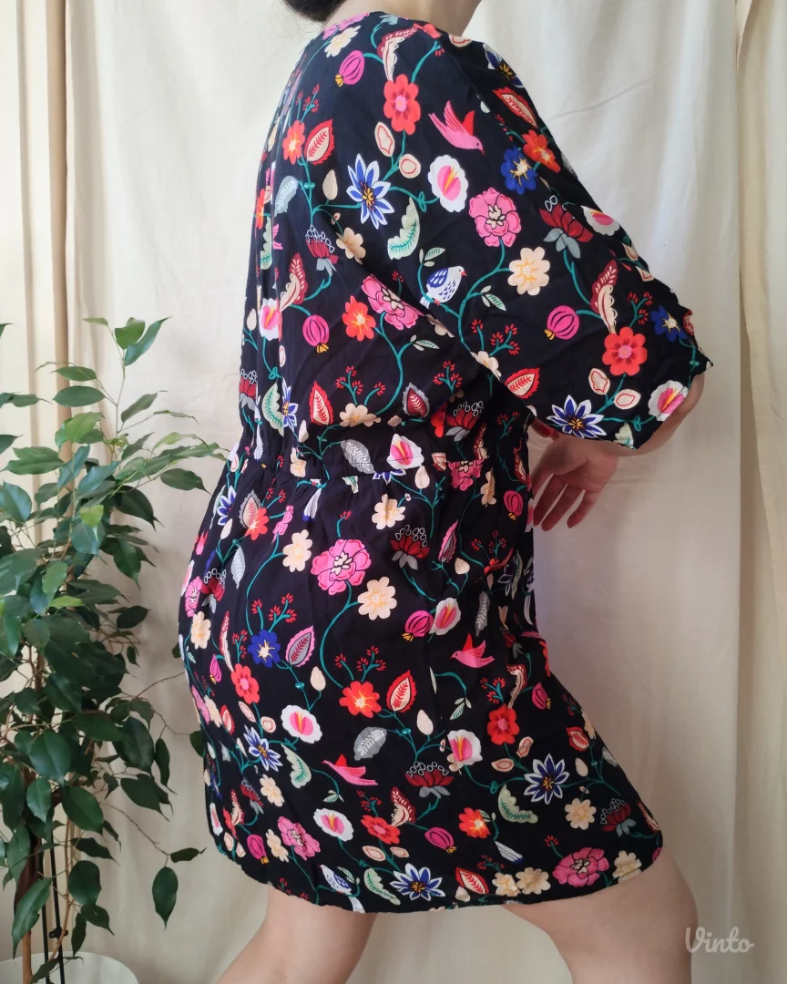 MONOPRIX femme cvetna kratka haljina