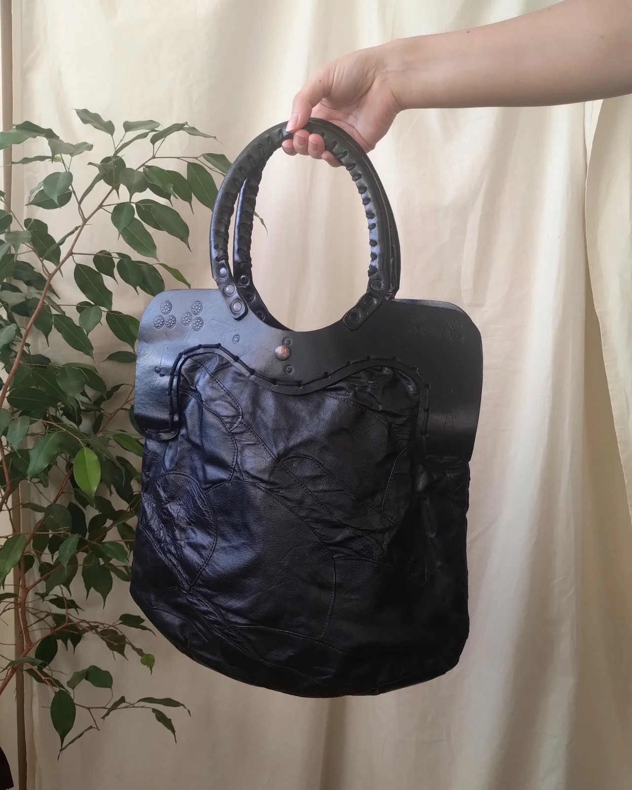 tote patchwork kožna torba