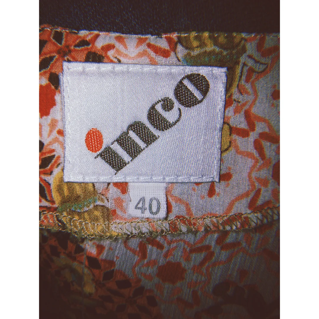 vintage inco cvetna košulja